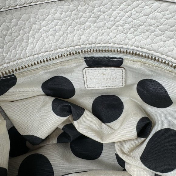 KATE SPADE Ivory Pebbled Leather‎ Satchel Bag - Picture 12 of 16